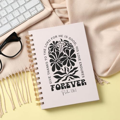 Black Floral Bible Journal for Women - Scripture Writing Notebook with Lined Pages, Christian Devotional Prayer Journal for Verse Mapping and Study - color: Black Flower