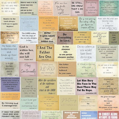 300pcs Vintage Bible Verse Stickers, Christian Bible Quote Stickers - style: Christian