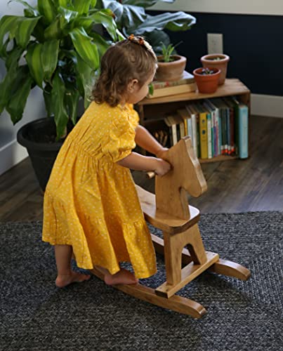 Wooden Rocking Horse, Harvest Stain - color: Harvest Stain
