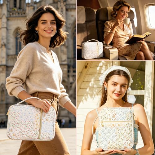 Large Quilted Bible Cover Case: Back to School Gifts for Women Girls