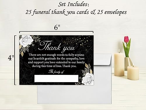 Black Gold Leaf Share A Memory Party Decorations Set, Goodbye Thank You Favors, Prayer Cards, Funeral Memorial Set, G1 - color: multicolorGX01