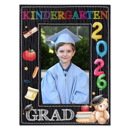 WaaHome Kindergarten Graduation Picture Frame 2026 - Kindergarten Graduation Gifts for Girls Boys - 4x6 Kids Grad Photo Frame Gifts for Daughter Son Grandson Room Decor - color: 7-Graduation Kindergarten 4x6