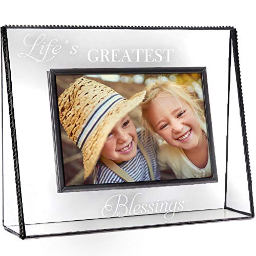 J Devlin Pic 319 Clear Photo Frame Engraved Life's Greatest Blessings Series (4x6 Horizontal) - size: 4x6 Horizontal