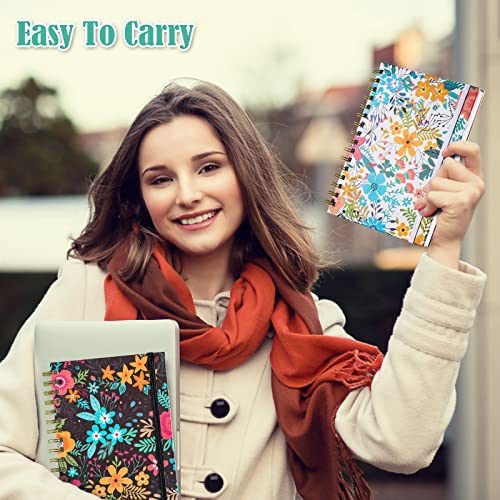 4 Pack Spiral Notebook, B5 Lined Journal for Women, College Ruled 160 Pages - color: 4pack, size: B5