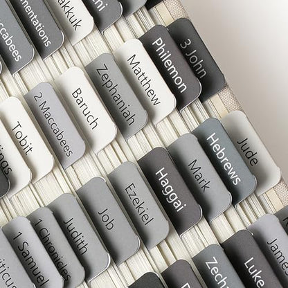 Mr. Pen- Bible Tabs, 75 Tabs, Gray, Laminated Bible Tabs for Women and Men - color: Gray 2