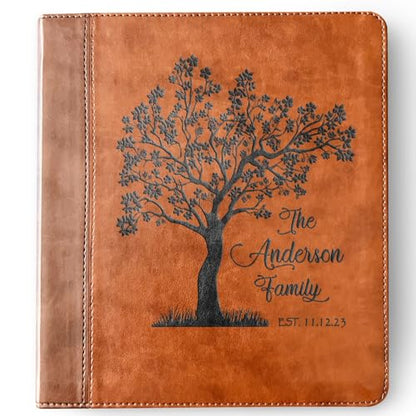 STARKENBURG COMPANY Personalized Family Bible, Custom Engraved ESV Family Journaling Study Bible, For Wedding Gifts