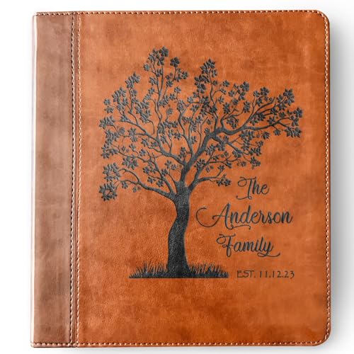 STARKENBURG COMPANY Personalized Family Bible, Custom Engraved ESV Family Journaling Study Bible, For Wedding Gifts