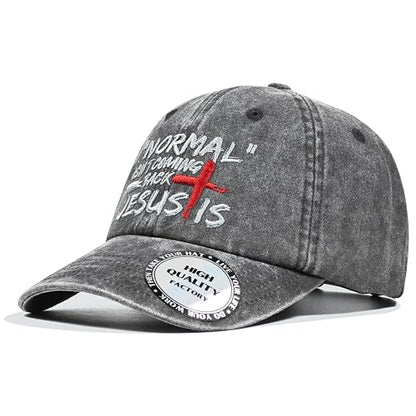 Christian Hats for Men Women,Jesus Cross Hat Christian Religious Gifts for Birthday/Christmas - color: 242.grey