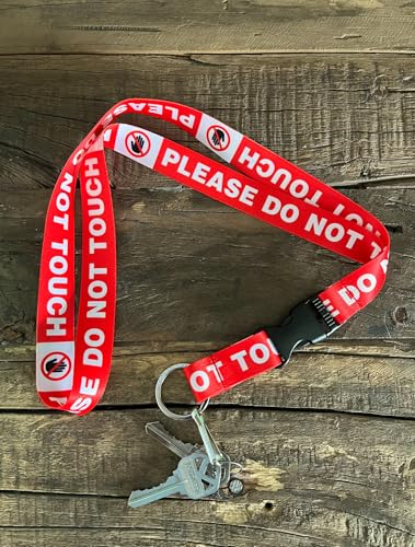 Limeloot Lanyard – Soft Neck Lanyard with Quick Release & Key Ring – ID Badge Holder & Keychain Lanyard for Men & Women - color: Do Not Touch