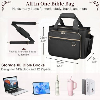 Large Bible Cover Case for Women, Bible Cover with Book Sleeve