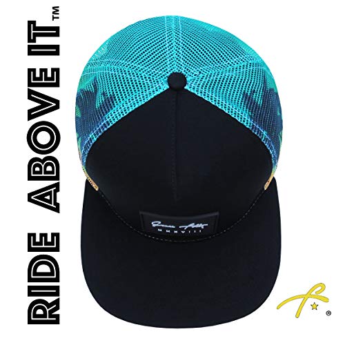 Grace Folly Trucker Hat for Men & Women. Snapback Mesh Caps - color: Palm Beach
