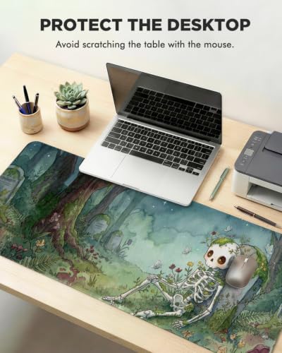 Mouse Pad, Desk Mat, 31.5x11.8in Large Mousepad, Forest Remains - color: Forest Remains