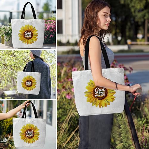 Christian Canvas Tote Bags - color: God Says You Are 2