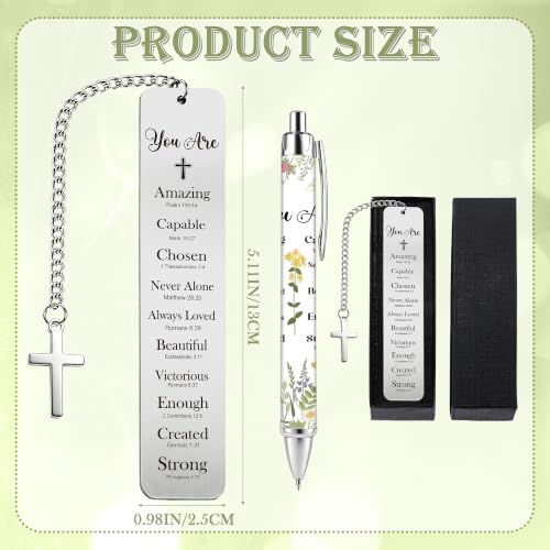 Bible Book Mark for Women, You are Amazing Metal Set with Pen - style: You Are Amazing