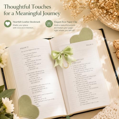 Bible Study Supplies Journaling Kit, Christian Gifts for Women - color: Green