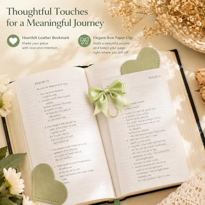 Bible Study Supplies Journaling Kit, Christian Gifts for Women - color: Green
