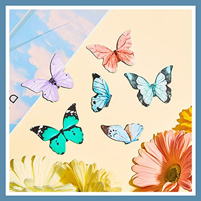 Nezyo 24 Pcs Magnetic Bookmarks Foldable Page Markers Students,Butterfly - style: Butterfly