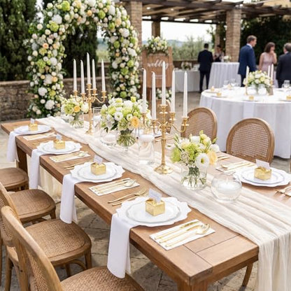 WDF 350PCS White and Gold Plastic Plates - Gold Plates Disposable 50Guest Plastic Dinnerware Ideal for Party/Wedding/Birthday/Thanksgiving/Fall/Rosh Hashanah - color: White and Gold, size: 350 pieces