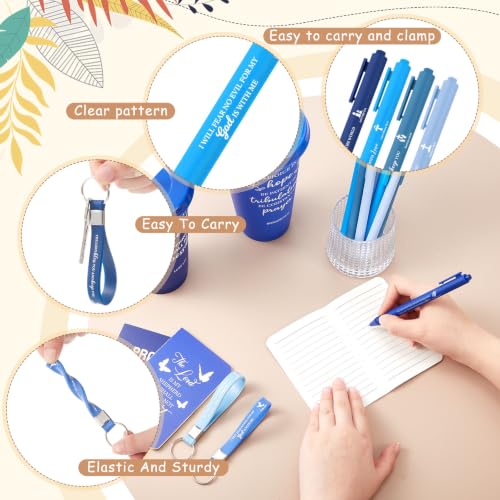 Hollowfly 24 Set/96 Pcs Christian Church Religious Gifts(Gradient Blue) - color: Gradient Blue