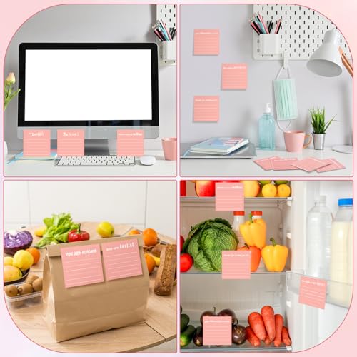 Yinder 24 Pcs Inspirational Sticky Notes Gifts, Appreciation, Pink - color: Pink, size: Appreciation
