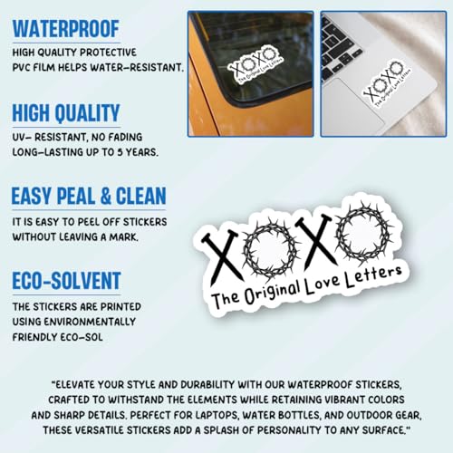 3Pcs The Original Love Letters Sticker Crown of Thorns Gifts Jesus