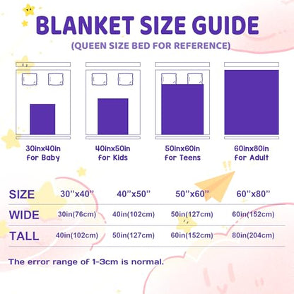 Personalized Baby Mermaid Blanket for Girls with Name - color: Mermaid