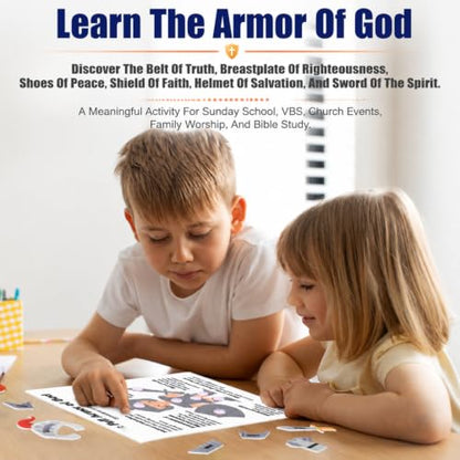 Soulchen Armor of God Felt Christian Craft Set for Sunday School, 24 Packs