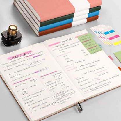 AHGXG College Ruled Notebook, 320 Pages, Large Journal A4 (8.5''×11') - color: Pink, size: A4