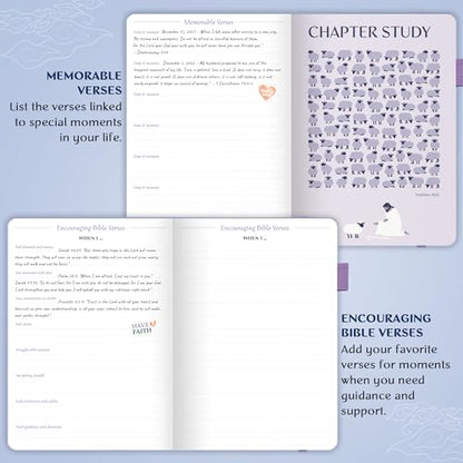 Legend Bible Study Journal for Women, Guide Notebook for Notes Periwinkle - color: Periwinkle