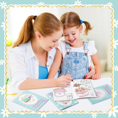 Bulk Tea Party Coloring Books, 24Pcs Tea Time Mini Drawing Booklet for Kids - style: Tea Party