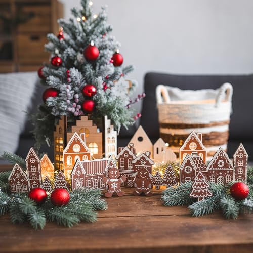 Colingmill 32'' Christmas Gingerbread Man Tabletop Wooden Decor Tree Sign - style: Gingerbread Style