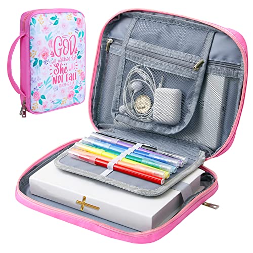 ICOSY Bible Cover, Church Bag for Women and Girls - color: Floral