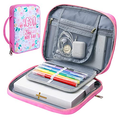 ICOSY Bible Cover, Church Bag for Women and Girls - color: Floral