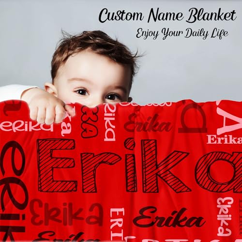 Custom Baby Blanket,Personalized Photo Name Throw Blankets for Girls Boys Kids Baby Newborn Customized Gifts for Birthday Christmas - color: Design 01-green