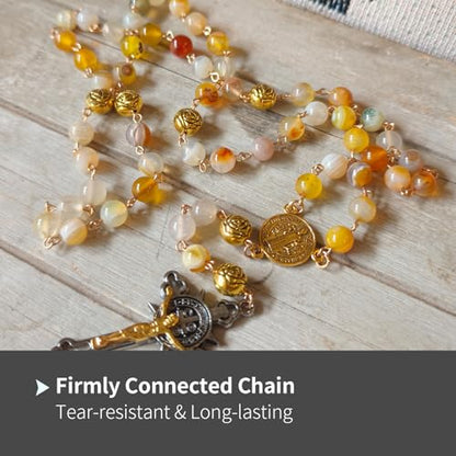 8mm Large‑Size Agate Rosary