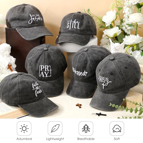 6/12 Pack Christian Hats Bulk for Men Women - style: Style 2