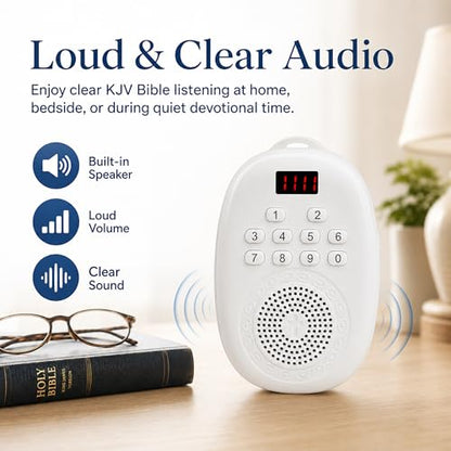 KJV Audio Bible Player, Portable Bible for Seniors