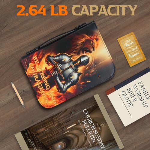Bible Cover Case for Men Large Armor of God Bible Carrying Case - color: Knight