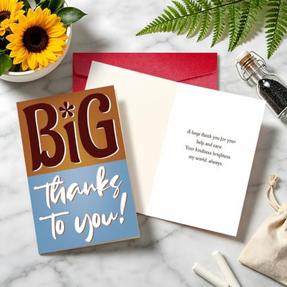Big Thank You Cards with Envelopes, Funny Thank You Cards for Coworkers - color: DXI#046