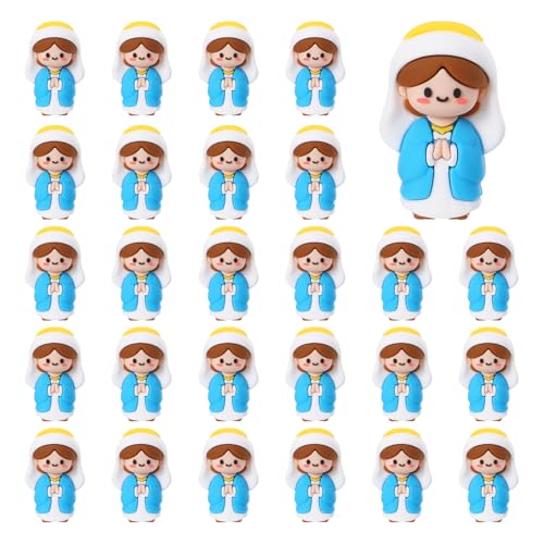20 Pcs Little Virgin Mary Figurines Mini Virgin Mary Figures