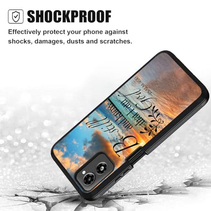 Designed for Moto G Power 5G 2024 Case, Military Grade Heavy Duty 3-Layer Shockproof Full-Body Protective Cover for Motorola Moto G Power 5G 2024, Quotes Bible Verse Psalm 46:10 - color: Quotes Bible Verse Psalm 46:10
