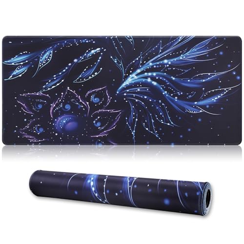 XXL Gaming Mouse Pad 35.4x15.7 Professional Large Mouse Pad & Computer Game Mouse Mat-90x40 Flowershape - color: Flowershape, size: 35.4L x 15.7W inches