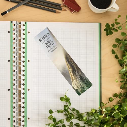 Logos Trading Post Blessed is The Man Bible Verse Pen with Bookmark - color: Grey