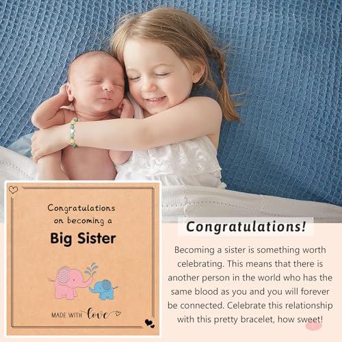 UPROMI To My Daughter/Granddaughter/Niece Bracelet Gifts for Girls - style: Become A Big Sister