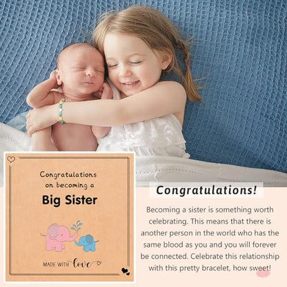 UPROMI To My Daughter/Granddaughter/Niece Bracelet Gifts for Girls - style: Become A Big Sister