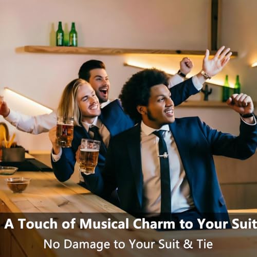 Tie Clips for Men, Mens Tie Clip Silver, Mens Tie Bars, Clip on Tie for Men - color: Silver Tie Clip H