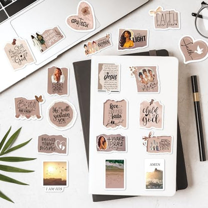 100Pcs Prayer Board Stickers Supplies Christian Bible Verses Decals - color: 100pcs Prayer Board Stickers