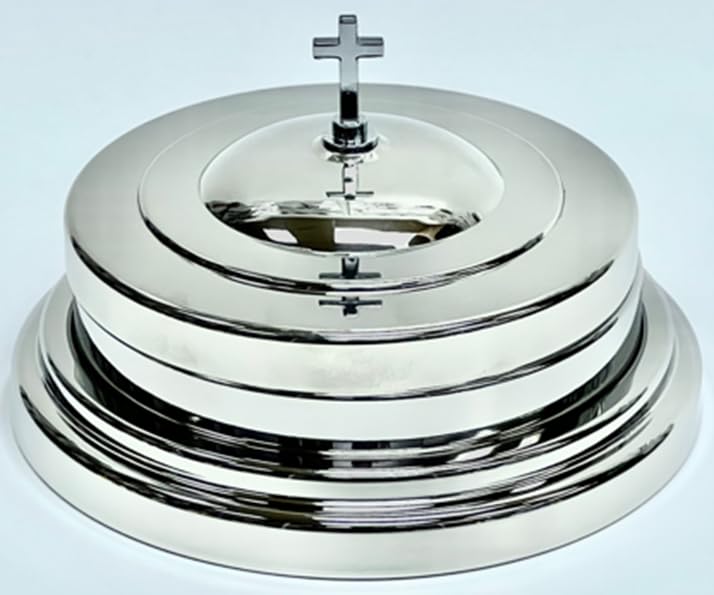 Miracle Meal Silver Communion Set, 10-Cup, Tray + Lid + Base Insert Kit