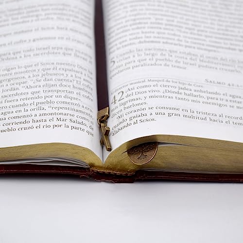 BLBMH Leather Tree of Life Bible Bookmark Ribbon Book Mark for Men - LB2 - color: Alb2