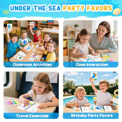 ZMLM 24 Pack Ocean Coloring Books - Birthday Party Favors for Kids 4-8 - style: Ocean